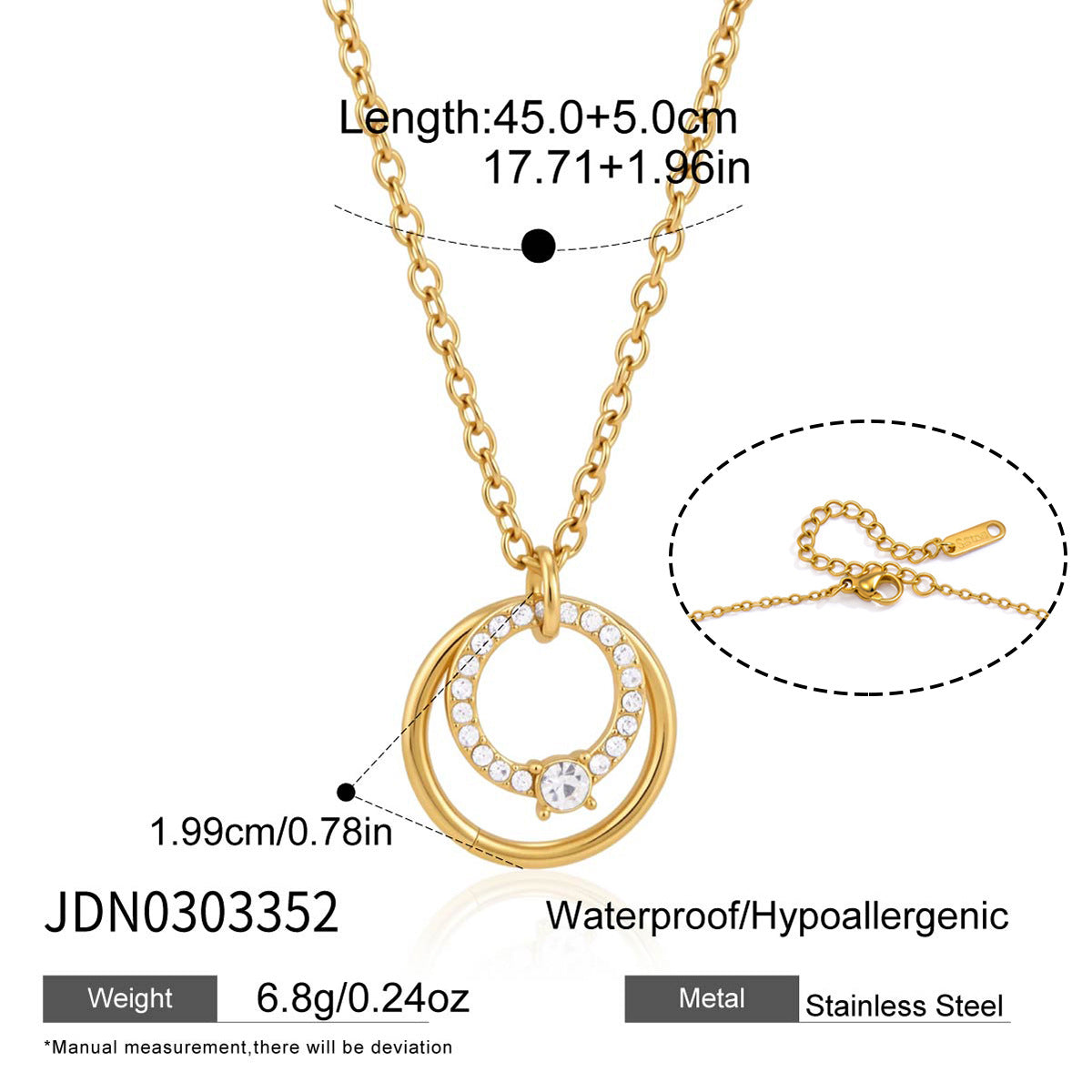 Minimalist Moving Circle Pendant
