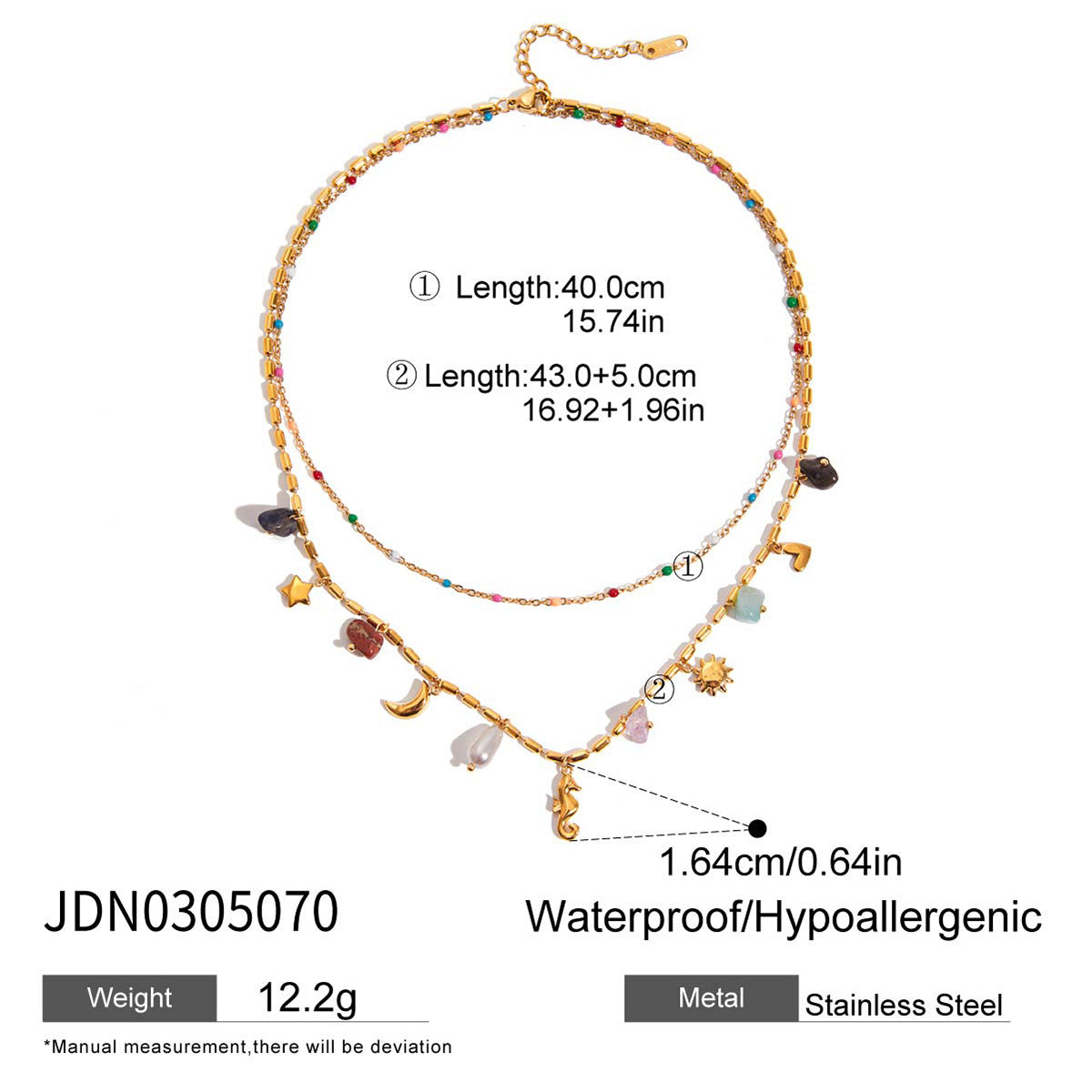 Waterproof Oceanic Seahorse Pearl