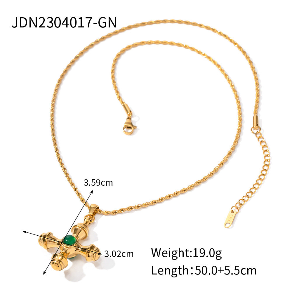 Waterproof Tiger’s Eye Cross