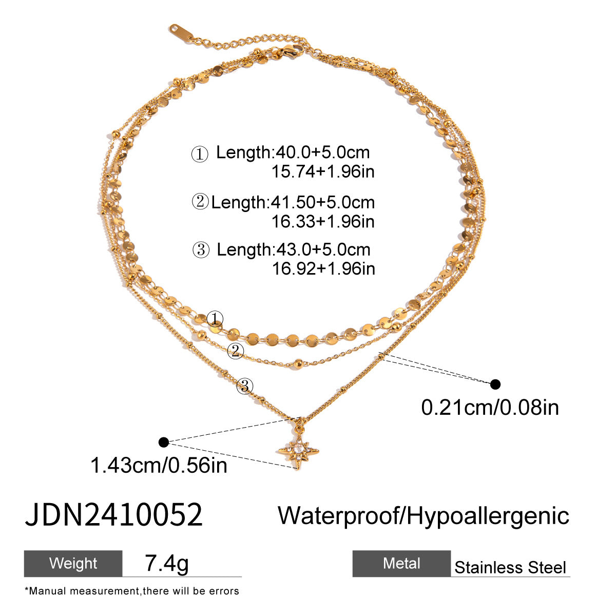 Minimalist Starburst Necklace