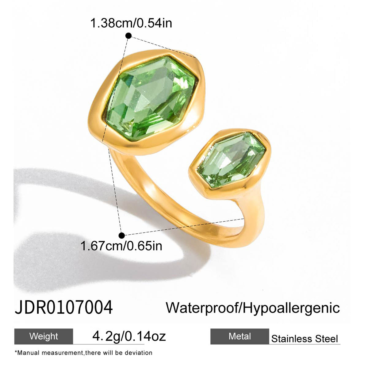 Green Zircon Ring