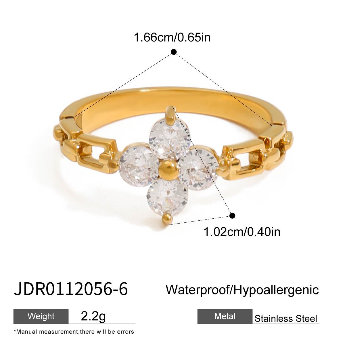 Waterproof Clover Ring