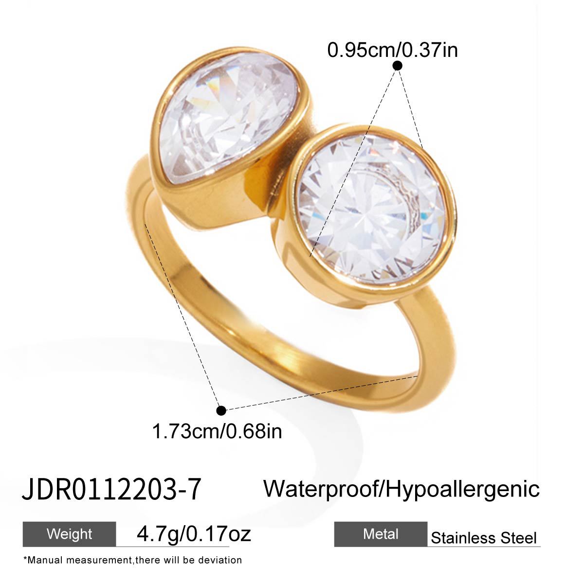 Waterproof Geometric Ring