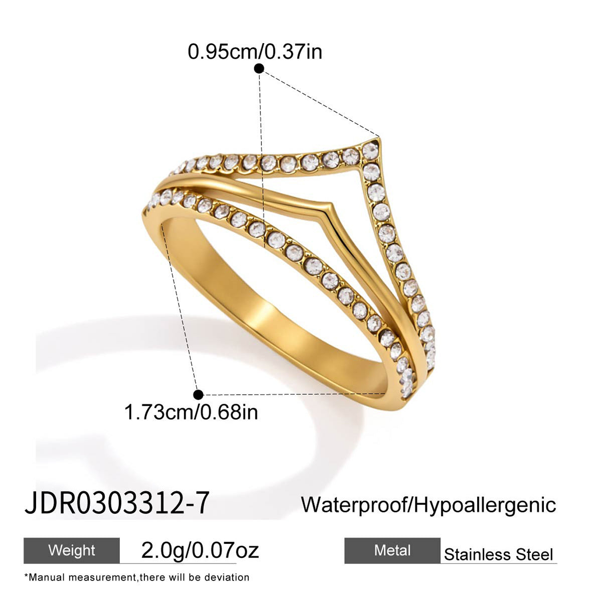 Minimalist Wide Layered Ring
