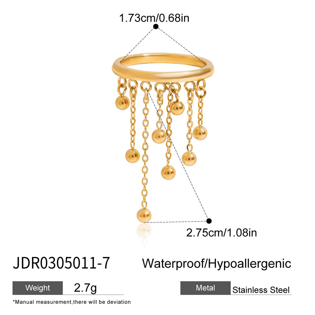 Tassel Chain Ring
