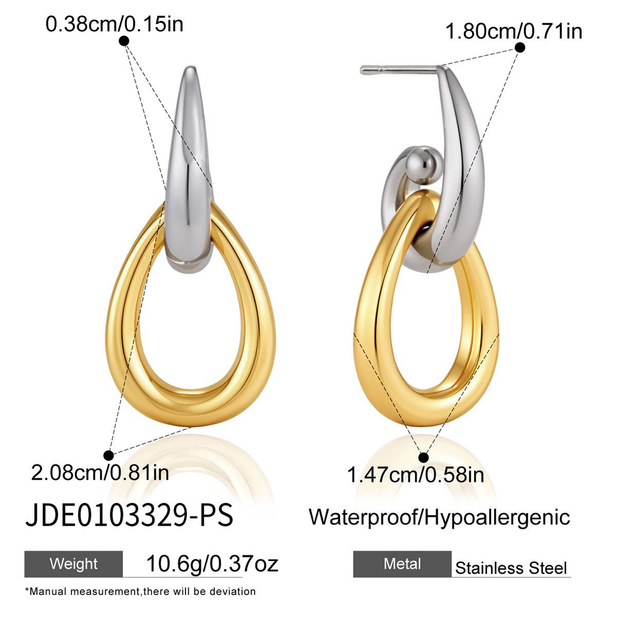 Minimalist Geometric Intertwined Earrings