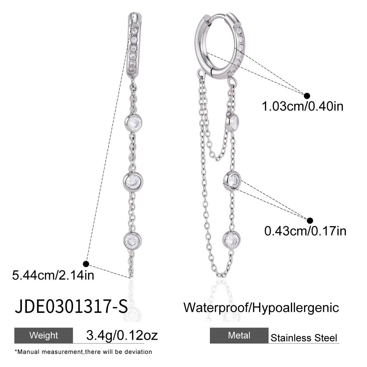 Waterproof Dangle Earrings