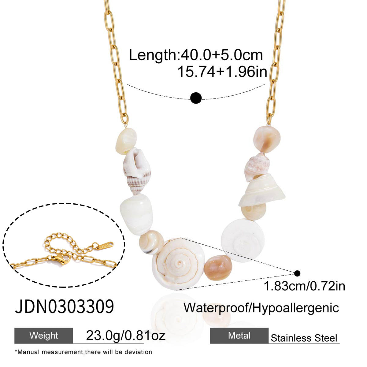 Minimalist Nautical Conch Necklace