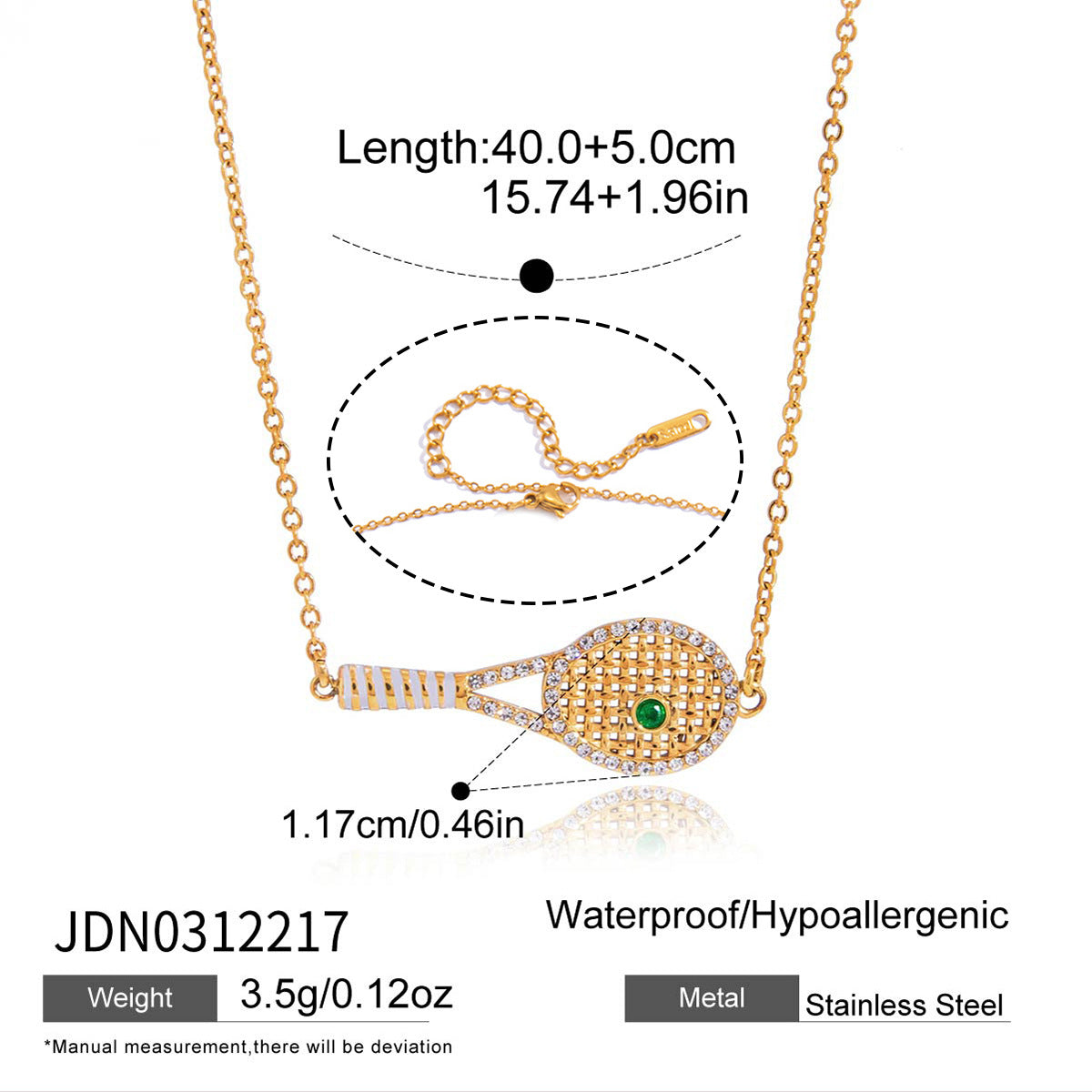 Minimalist Tennis Racket Pendant
