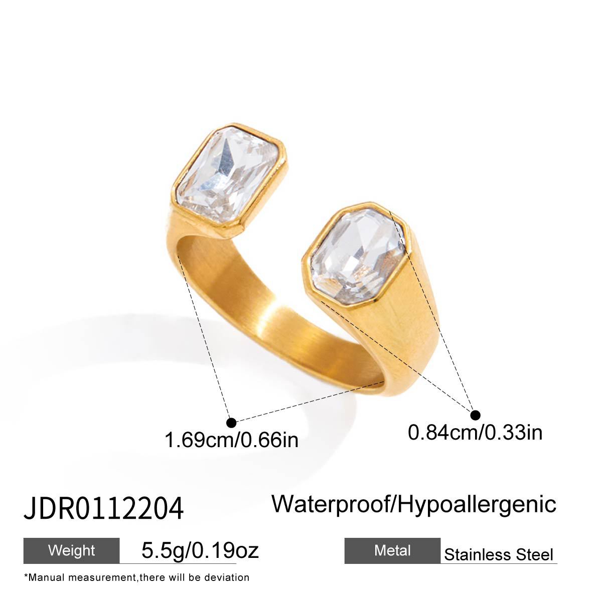Waterproof Geometric Ring