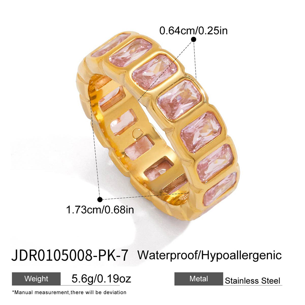 Waterproof Solitaire Ring