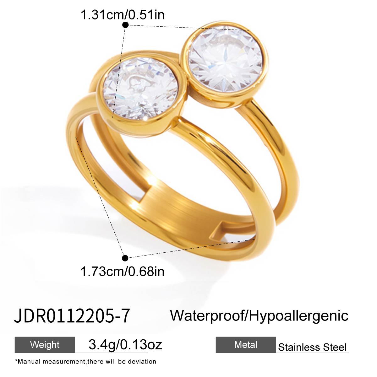 Waterproof Geometric Ring